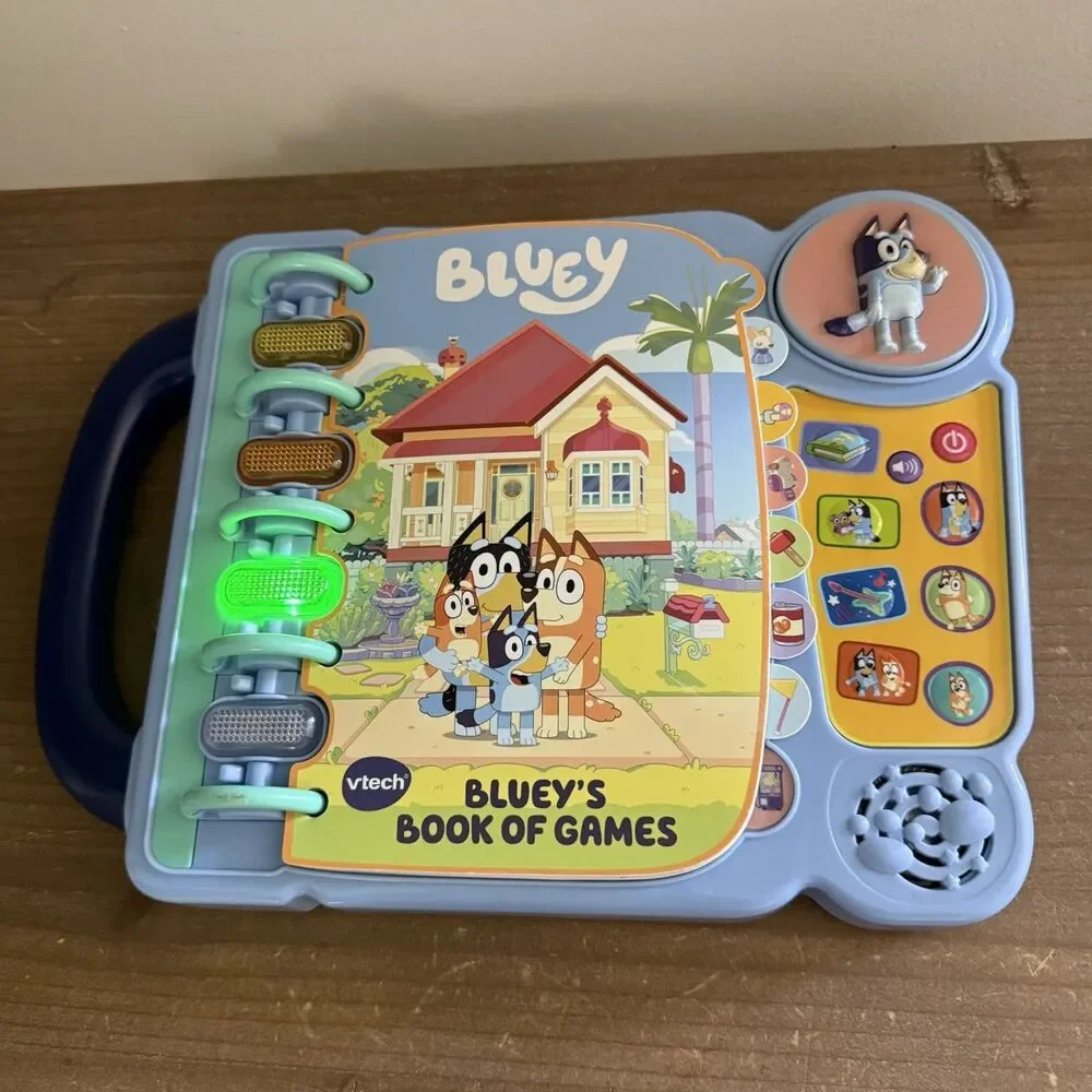 VTech Bluey's Book of Games Interactive Learning Toy Ages 3+ WORKING Tested